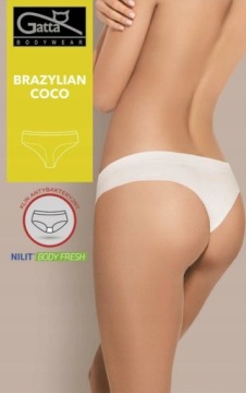 Трусики GATTA BRAZILIAN COCO БЕЛЫЕ L