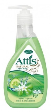ATTIS MYDŁO W PŁYNIE 400ml Z POMPKĄ OLIWKA I OGÓREK BARDZO GĘSTE
