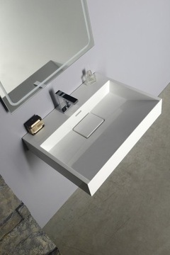 АМУР умывальник 60х15х45см, конгломерат, белый