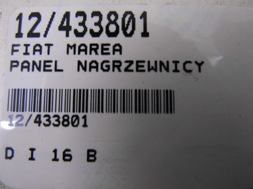 FIAT MAREA 185 PANEL ŘÍZENÍ VENTILACE RADIÁTORU