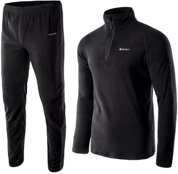 Dres polarowy Hi-tec bluza + spodnie czarny M