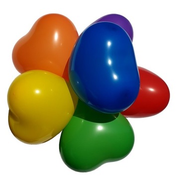 Balony serca MIX GEMAR WALENTYNKI MIŁOŚĆ ZARĘCZYNY
