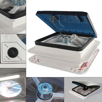 Вытяжной вентилятор 28х28см со светодиодной подсветкой