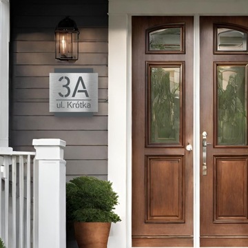 Адресная табличка НОМЕР | АДРЕС ДОМА, ЗАБОР| 25х25см