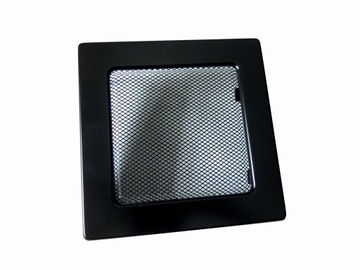 KRATKA KOMINKOWA WENTYLACYJNA 17x17 CZARNA