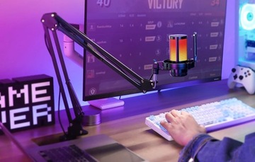 Набор игровых микрофонов Maono Dgm20s с подсветкой, кронштейном и держателем