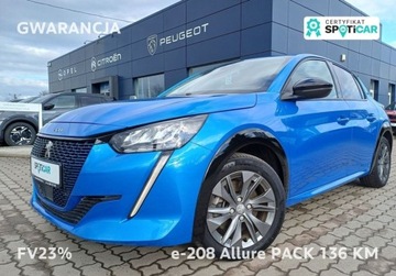 Peugeot 208 II e-208 Elektryczny 136KM 2022 Peugeot 208 15 e-208 ALLURE PACK 136 KM DEMO Gwarancja FV23 136KM