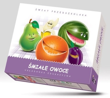 % Śmiałe owoce - układanka edukacyjna /Jawa