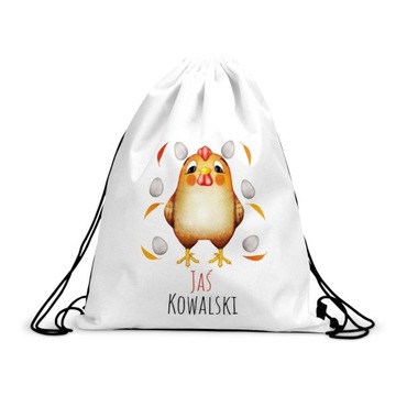 Worek Plecak Do Przedszkola Na Buty Imię KURKA