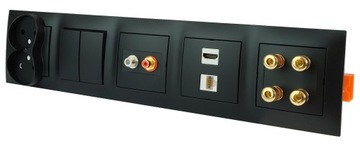 Simon 54 Розетка для ТВ 1F черная