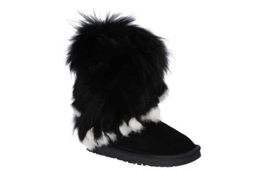 WD840 ŚNIEGOWCE EMU BUTY ZIMOWE SKÓRZANE FUTRO 37