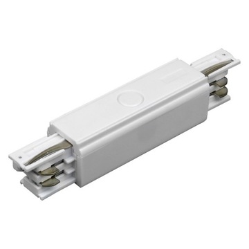 ŁĄCZNIK PROSTY DO SZYNY MONTAŻOWEJ BIAŁY IP20 LED