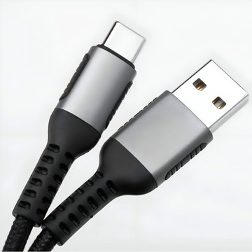 Сильный USB -кабель - USB -C QC 66W 2M 3A Тренировочная проволока Быстрая зарядка