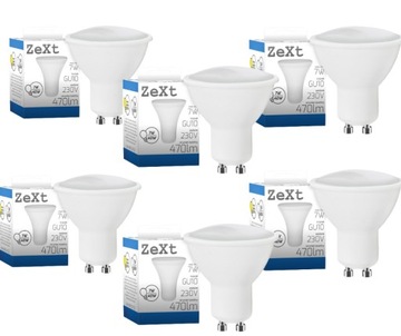 Żarówka LED 7W HALOGENOWA GU10 BIAŁA CIEPŁA 3000K 7W=60W PREMIUM EKO