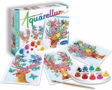 Aquarellum Jelenia 3 obrazy do malowania i farby