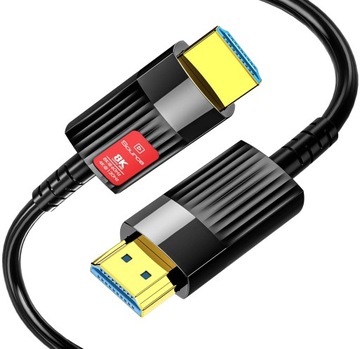 Kabel HDMI 2.1 Optyczny 48Gbps AOC 8K 60HZ 4K 120HZ HDR Przewód 20M