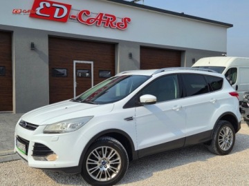 Ford Kuga II SUV 2.0 Duratorq TDCi 163KM 2013 Ford Kuga Sliczna biala Titanium 2.0 TDCI 163KM Naped 4x4 200tys km orygin