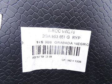 2GA853651G VW T-ROC MASKA MŘÍŽKA PŘEDNÍ