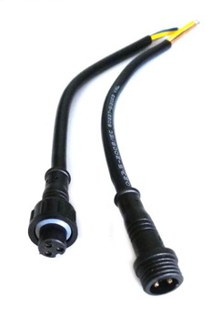 Złącze hermetyczne 12mm 3PIN z przewodem