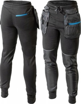 MĘSKIE DRESY WYGODNE SPODNIE ROBOCZE DRESOWE L 52