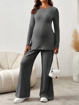 SHEIN серый повседневный комплект для беременных M