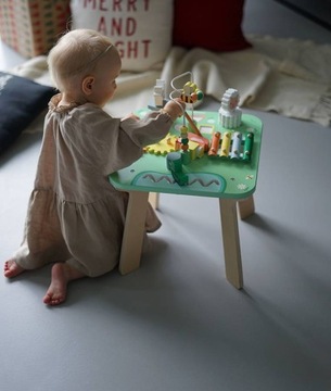 МНОГОФУНКЦИОНАЛЬНЫЙ Деревянный обучающий СТОЛ JANOD