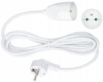 Удлинитель одинарный ПС-171/2м (3х1,5) ПОЛЬСКИЙ, заземление