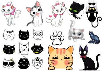 Tatuaże Tymczasowe Dla Dzieci Koty Kotki