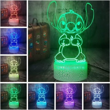 3D LED USB-ночник в подарок Лило и Стич