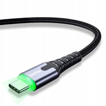 ESSAGER 3A TYPE-C USB-C QC 3.0 Светодиодный кабель длиной 2 м