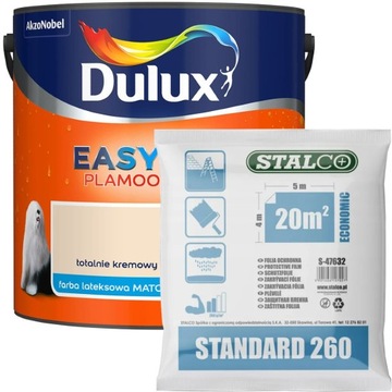 Dulux EasyCare Farba Totalnie kremowy 2,5L +GRATIS