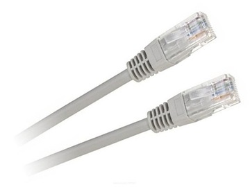 KABEL przewód UTP RJ45 kat. 5e 7,5m szary 5437