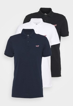 Koszulka polo basic 3-pack Hollister XXL