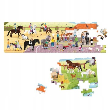 CzuCzu Панорамный пазл Конный завод ЛОШАДИ 4+