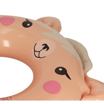 Надувной круг для плавания, пляжный питомец, розовый, макс. 40 кг.