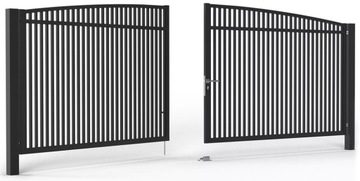 Панели ограждения SKYROCKET BR2742L RAL Антрацит оцинкованные 200x120 см