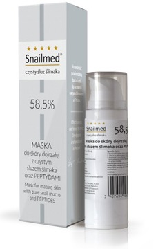 Maska do skóry dojrzałej z Peptydami i śluzem ślimaka, Snailmed, produkt PL