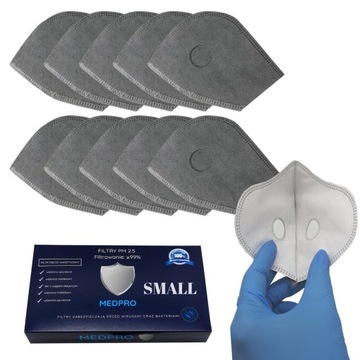 FILTR FILTRY PM2.5 FFP2 do MASECZEK MASEK DZIECI