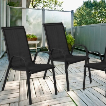 4x САДОВЫЙ СТУЛ САДОВЫЙ СТУЛЬЯ ДЛЯ ТЕРРАСЫ КОМПЛЕКТ САДОВОЙ МЕБЕЛИ СТУЛЬЯ