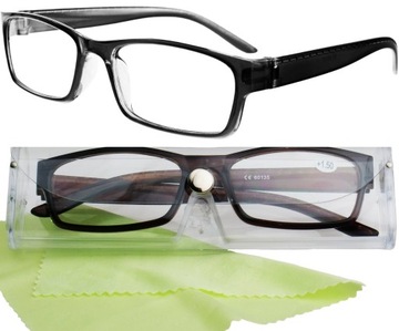 OKULARY KOREKCYJNE DO CZYTANIA PLUSY + 1.50 Z ETUI