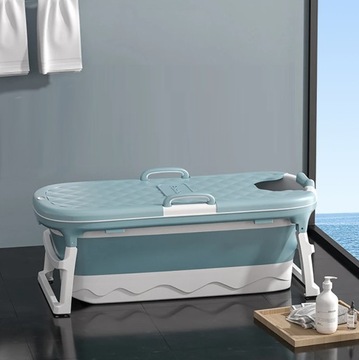Складная силиконовая пластиковая портативная ванна для ванны, домашний спа-центр, 136 см