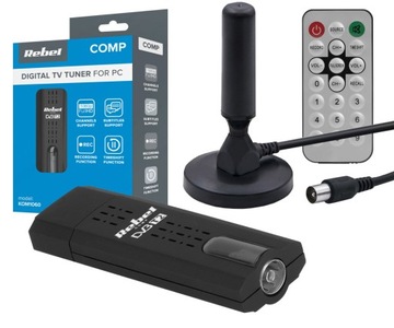 АВТОМОБИЛЬНЫЙ НАБОР DVB-T2 USB-ТЮНЕР АНТЕННА МАГНИТ