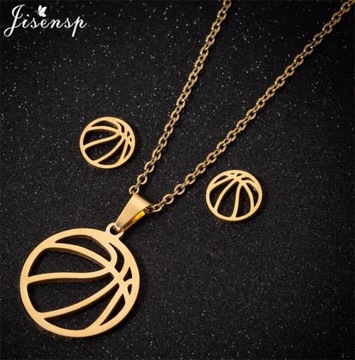 Jisensp Volleyball Jewelry Necklace for Women Men Stainless Steel Chain