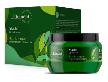 ELEMENT Maska do włosów bazylia + argan 200 ml