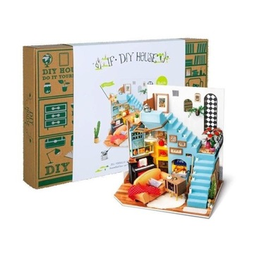 Puzzle 3D Robotime Salonik 137 elementów drewniane