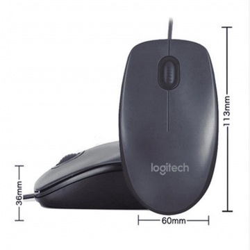 Проводная мышь Logitech M90 графитовая USB с разрешением 1000 точек на дюйм