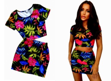Футболка SHORT SHIRT + Мини-юбка с эластичным поясом в PANTERA XS/S