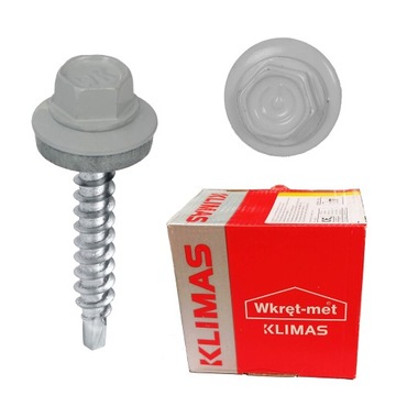 WKRĘTY FARMERSKIE 4,8x35mm RAL 9006 FARMERY 250szt