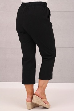 СВОБОДНЫЕ ЛЕТНИЕ БРЮКИ ЖЕНСКИЕ НА ЭЛАСТИНКЕ, БОЛЬШОЙ РАЗМЕР, ХЛОПОК