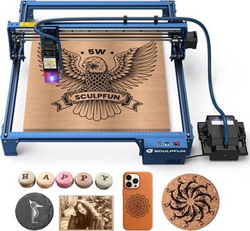 Grawerka Laserowa SCULPFUN S30 w Air-assist Pompa